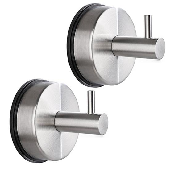 Yousheng 2 шт. Крючки на присосках для дверных венков, водонепроницаемые декоративные крючки-кольца для душа, без сверления, держатель для полотенец для входной двери, стеклянных окон, ванной комнаты