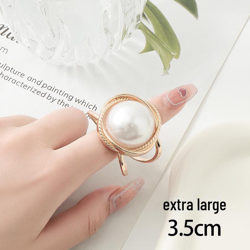 Elegant Pearl Scarf and Shawl Buckle: Dual-Purpose Fashion Accessory for Women