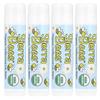Organic Lip Balm, Unscented, 4 Pack, 15 Oz (4.25 G) Each