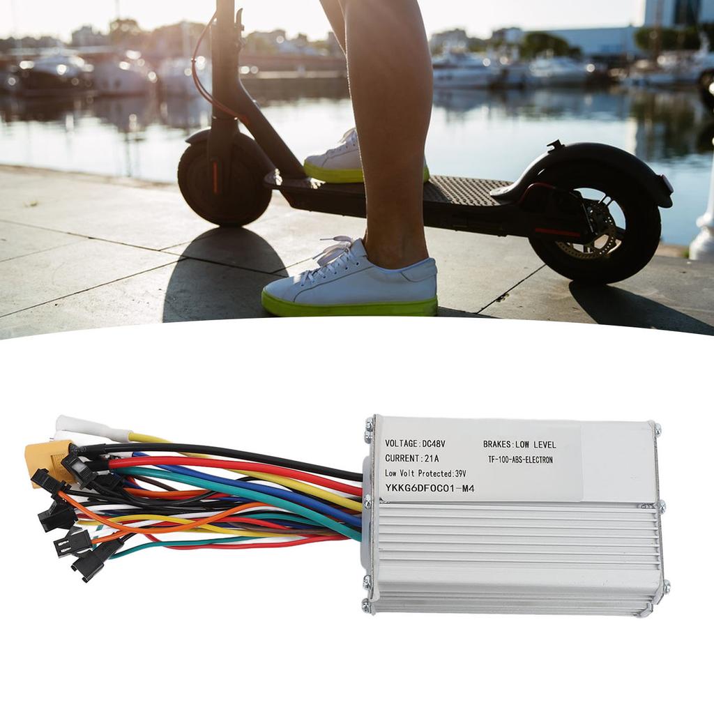 Electric Scooter Controller DC 48V 21A Aluminum Alloy Brushless Motor Controller for M4 Replacement