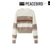 Женский полосатый трикотажный пуловер PEACEBIRD