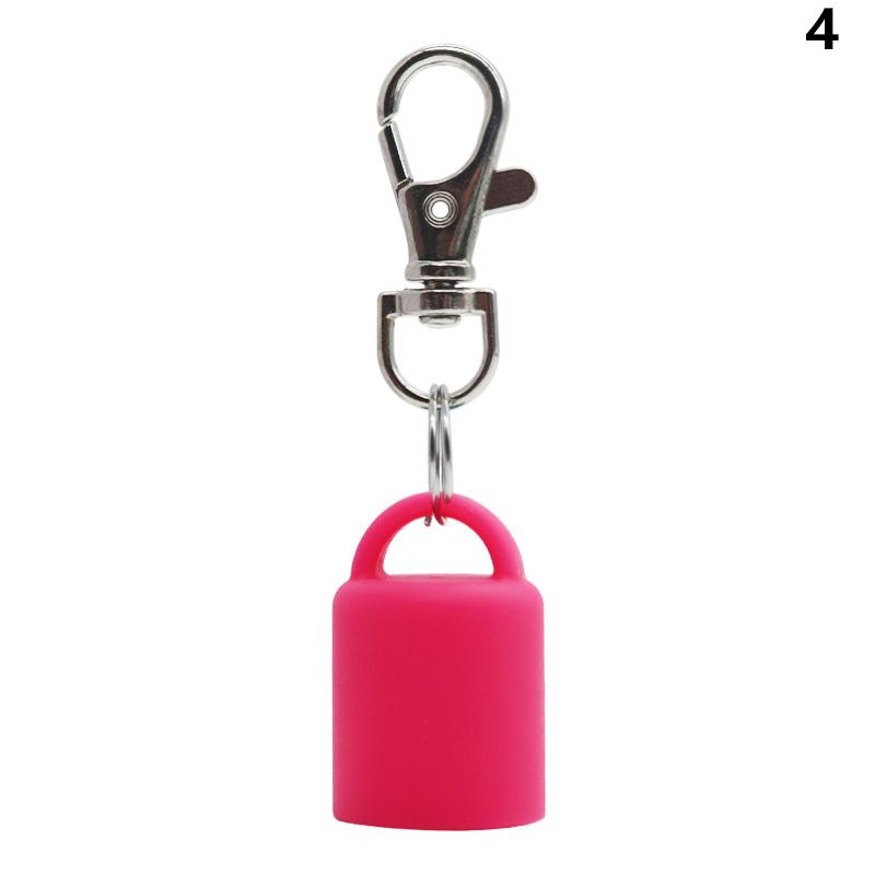 Practical Silicone Keychain Cap lip gloss accessories Portable Durable Holder Keychain Compatible For Lipstick Storage Cap