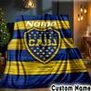 Custom Name Juniors Crest Throws Blanket Flannel Blankets for Couch Bed Gifts for Men Women Picnic blanket Christmas fan gifts