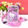 Sanrio Characters Wavy Edge Card Holder with Lanyard Transparent ID Badge Holder for Student Office Worker