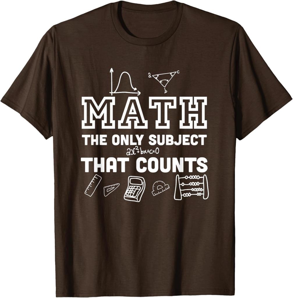 Math Counts Funny Math Teacher I Love Maths Student Unisex T-Shirt