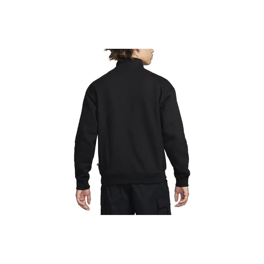 Nike Sweatshirts Unisex Black Stand Collar Moderate Regular FB8563-010