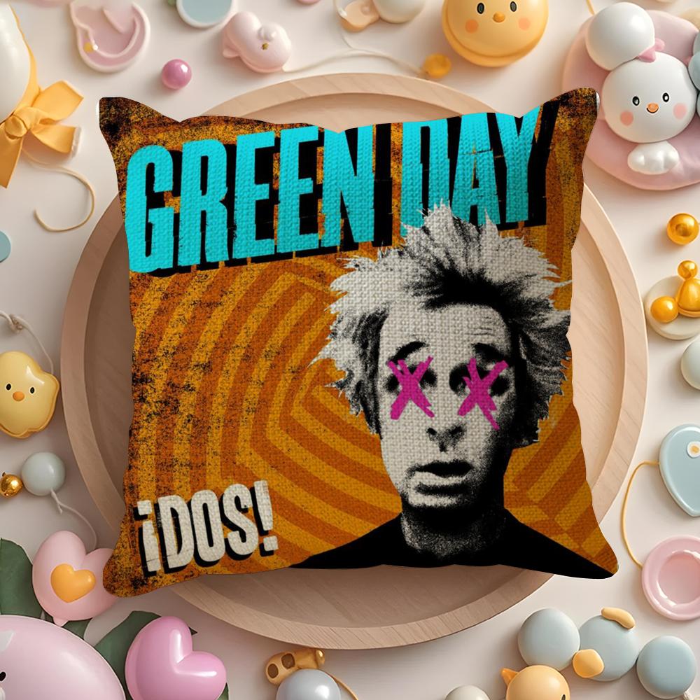 G-Green Day S-Saviors Наволочка Лен Органическая Ткань Двусторонний Принт Дышащая Наволочка Диван Домашний Декор Подарок