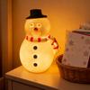 USB Powered Snowman Night Light Cute Christmas Desk Lamp with Warm Glow Holiday Decor for Office Bedroom