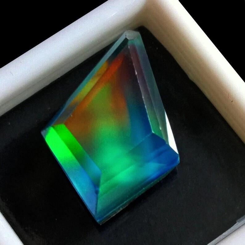 Natural Fire Opal Flawless 8.50 Ct Fancy Cut Certified Beautiful Loose Gemstone