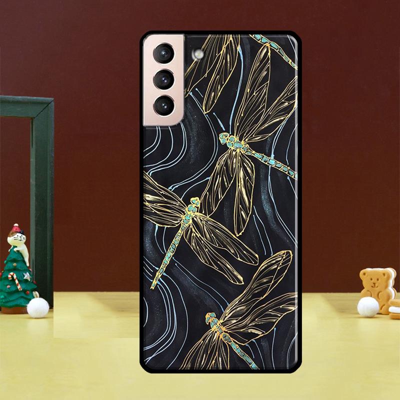 Чехол-Арт с изображением Стрекозы для Samsung Galaxy S23 S22 Ultra S21 Ultra S21 FE S9 S10 Note 10 Plus S20 FE Задняя крышка