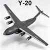 Масштаб 1:500 Y-20 Модель истребителя Игрушка Металлический корпус Транспортный самолет Вращающиеся модели Игрушки Машинки Военный Орнамент Украшение