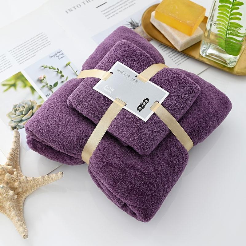 Набор коралловых бархатных полотенец, банное полотенце, домашнее большое размеры, водопоглощающее, быстросохнущее, пляжное, для плавания, аксессуары для ванной комнаты