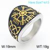 Stainless Steel Larger Viking Rings for Men Punk Vintage Finger Anillos Gifts Biker Party Jewelry  Women’s Ring