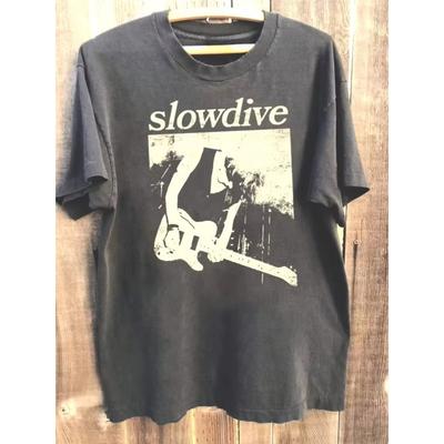 Футболка с коротким рукавом Slowdive Ретро 90-х Подарок для поклонников рок-групп Летняя Новая Унисекс Повседневная Подходит как для мужчин, так и для женщин