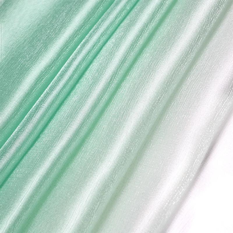 100x150cm Bark Wrinkled Thin Gradient Glitter Fabric for Dress Skirts Stage Costumes Sewing Glossy Needlework Decorative Cloth