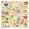 Мультяшные граффити-наклейки Pompompurin - 50 листов для чемоданов, шлемов, блокнотов