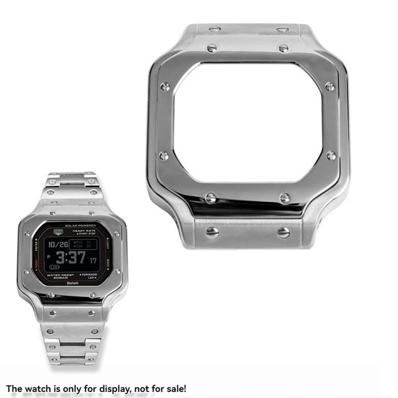 Персонализированная модификация ремешка DW5600 для Casio G-SHOCK DW-5600 GW-B5600 Корпус из нержавеющей стали Браслет Часовая цепочка Оболочка