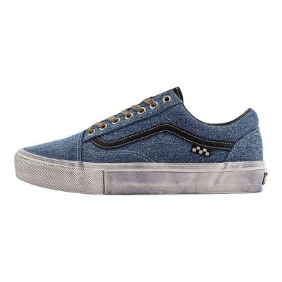 Кеды унисекс Skate Old Skool Denim Blue Distressed Черные VN0A2Z32Y40