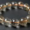 Jewelry Town Shosenkyo Rutilated Quartz 16cm Inner Power Stone for Good and Work [Eigado] Bracelet, 13.5mm Beads, Diameter, Fortune, Money,