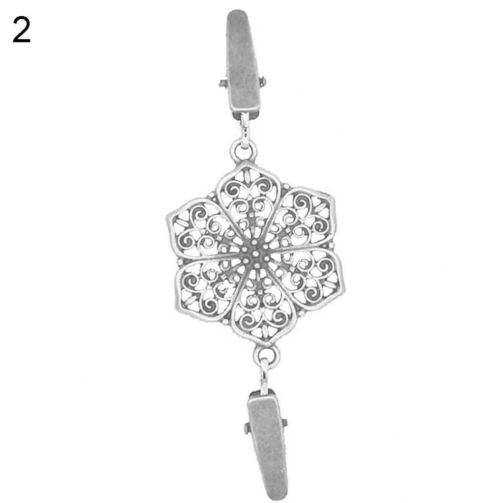 Винтажный женский свитер с двойным зажимом и полым цветком, воротник рубашки, кардиган, клипса