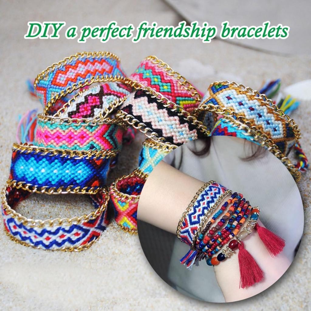 50 мотков ниток для вышивки радуги цвета в упаковке нитки для вышивки крестом браслеты дружбы мулине мулине для рукоделия (50)