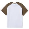 Унисекс Ретро Цветной Блок Раглан Хлопковая Футболка - Повседневная Свободная Посадка, Короткий Рукав