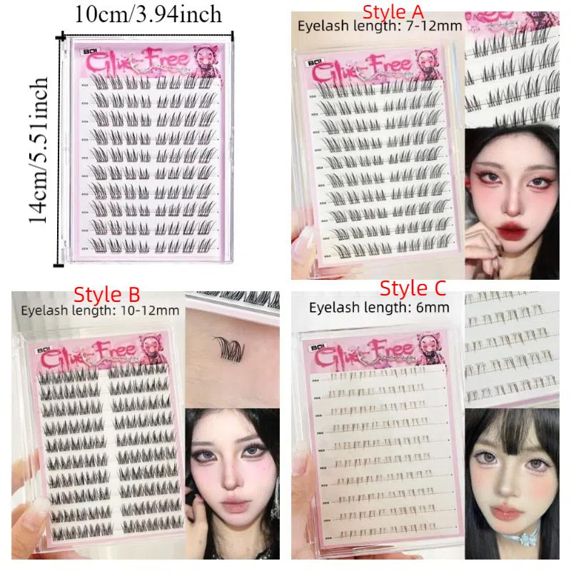 Корейский стиль Кошачий глаз Накладные ресницы Комический глаз Пучковые ресницы Набор для наращивания ресниц Женщины