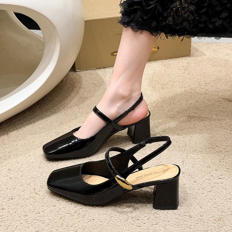 Модная французская ретро женская обувь 2024 осень лакированная кожа бант туфли-лодочки модные туфли Мэри Джейн женские низкий каблук элегантные кожаные туфли