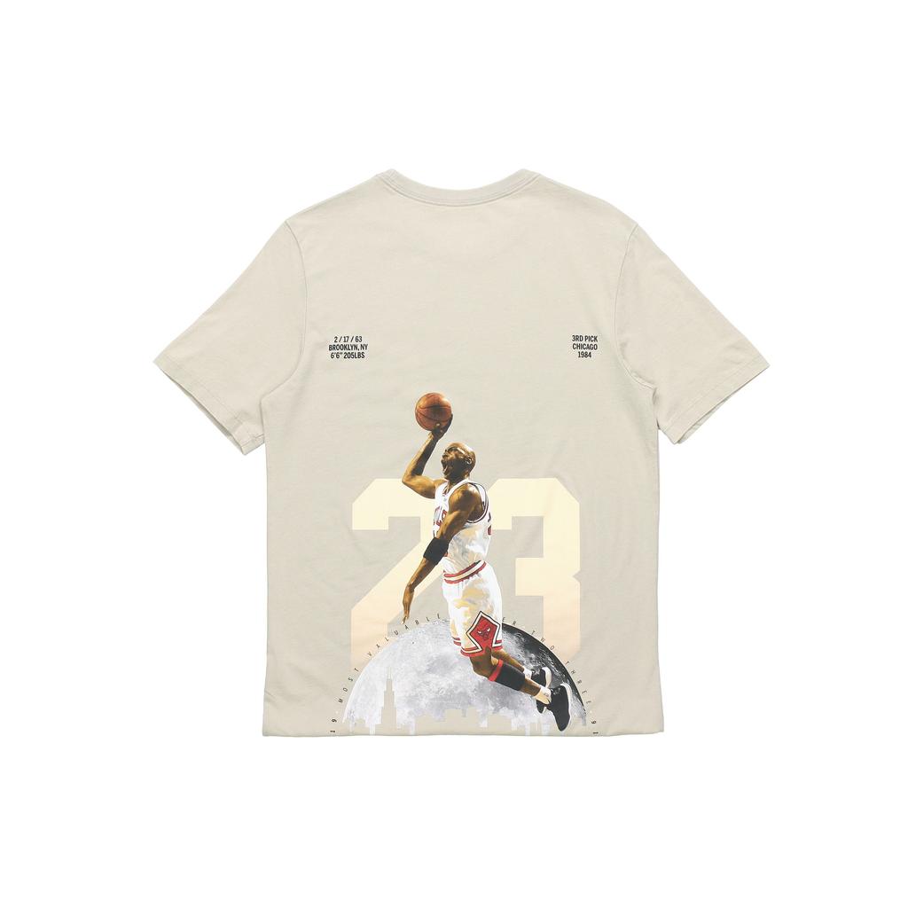 Air Jordan Dunk Silhouette Баскетбольная спортивная повседневная футболка с короткими рукавами Мужские топы Бежевый AQ3735-334