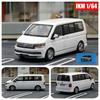 1/64 Scale Multivan T6 Van MPV Diecast Model Car Metal Chassis Shock Absorption Collection Model Ornaments