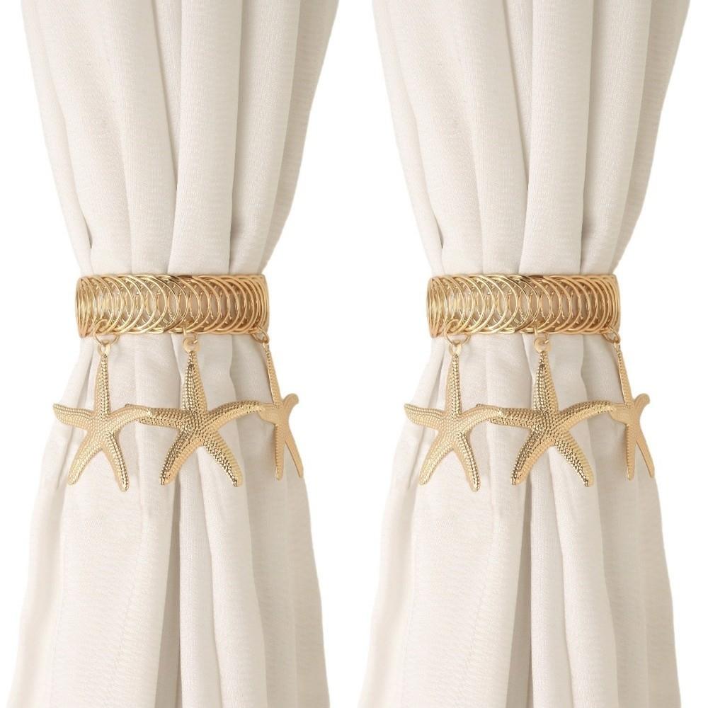 2Pcs Vintage Curtain Tie Backs Adjustable Curtain Clips Window Curtain Tie Belts Room Ornaments