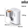 Кофеварка Braun KF 1500 WH (0X13211066)