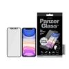 Panzerglass E2E Super+ Tempered Glass with Camera Cover with Swarovski Crystal for iPhone Xr / 11 - With Black Frame