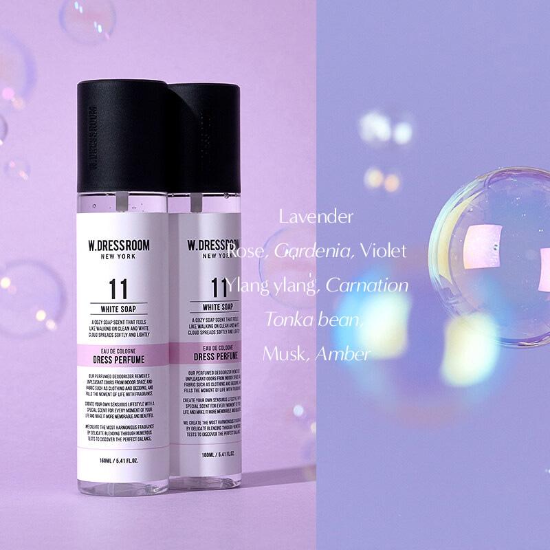W.DRESSROOM Гипоаллергенные и антибактериальные духи Dress&Living Clear, включая выбор BTS, 160 мл+80 мл (36 вариантов)