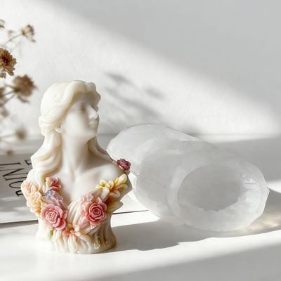 Сделай сам портрет девушки, ароматическая свеча, силиконовая форма, ручная работа, формы для украшений из гипса, смолы, мыла, принадлежности для изготовления свечей
