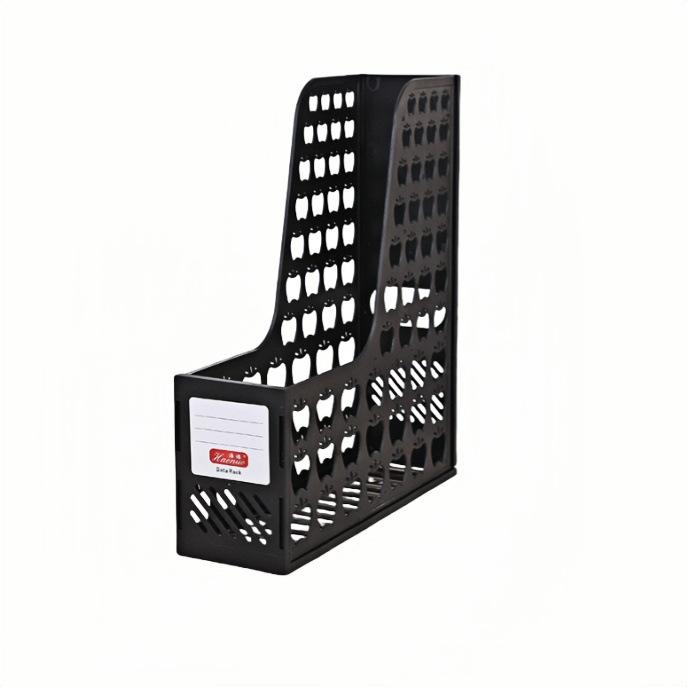 Четырехколончатый офисный стеллаж для документов с держателем для ручек Утолщенный настольный органайзер для хранения документов и канцелярских принадлежностей Эффективный рабочий аксессуар