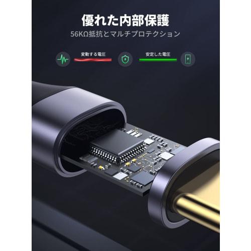 Кабель UGREEN USB 3.0 TypeC для быстрой зарядки 3.0, кабель USB C для виртуальной реальности, быстрая зарядка, скорость передачи данных 5 Гбит/с, нейлоновая оплетка, высокая прочность, совместимость с Galaxy S21 S2