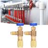 Haofy Зарядные клапаны хладагента для R22 R404 R407, 2 шт. Латунные адаптеры для кондиционирования воздуха, Предохранительные клапаны, Клапаны безопасности хладагента, Резьба 1/4SAE