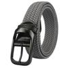 [BIGHAS] ремень мужской сетчатый ремень плетеный Без отверстий бренд повседневный деловой свободный размер большой размер Модный Расширение и сжатие гольф Прочный долговечный