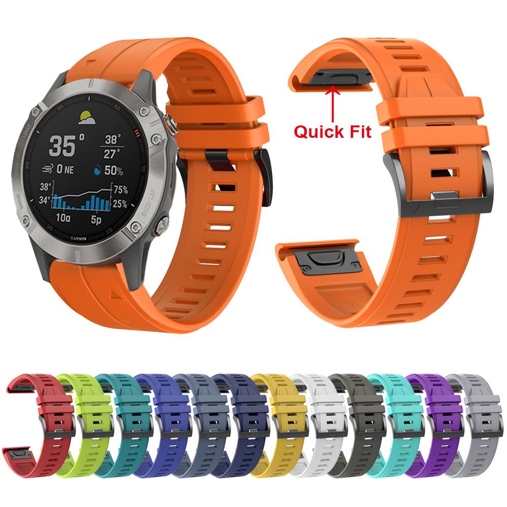 Soft Silicone Band for Garmin Fenix 7 7X 6 6X/5X Plus 3HR Quick Release Wrist Strap For Garmin EPIX Forerunner 945 Watch bands
