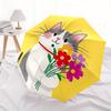 1pc Cat Flower Bouquet Automatic Open/Close Umbrella, Portable Folding umbrella for Everyday Use yy250826072
