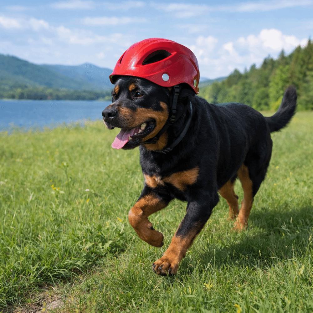 Adjustable Dog Helmet Comfortable Fit Cat Locomotive Helmet Fashion Dog Riding Helmet  Traveling