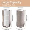 Handmade Cotton Rope Woven Toilet Paper Storage Basket with Lid, Freestanding Holder for 3 Large Rolls, 14.0 x 7.0 in