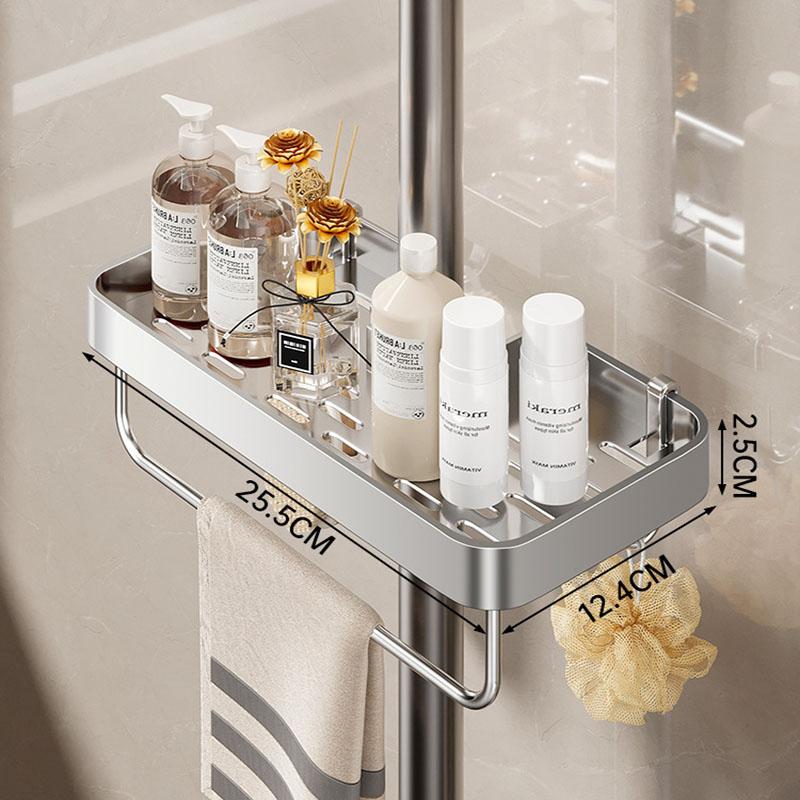 Стеллаж для хранения душевых принадлежностей для ванной комнаты, органайзер для геля для душа и шампуня без сверления, органайзер для геля для душа и шампуня