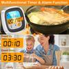 Digital Meat Thermometer With Touchscreen/Backlight-BBQ Grill Probe for Steak 8 Presets Timer/Magnetic Base