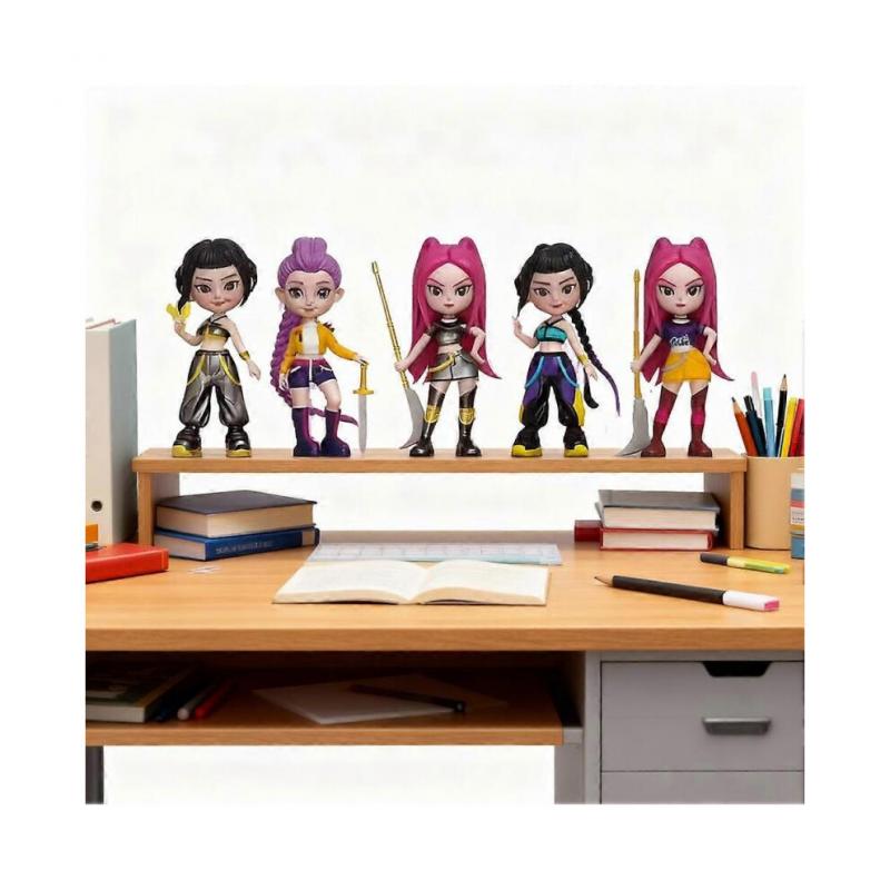 (6pcs Mix B)6Pcs K-POP Demon Hunter Dolls Action Figure Saja Boys Toy Rumi Mira Zoey Figurine Doll Birthday Gift For Kids Fans