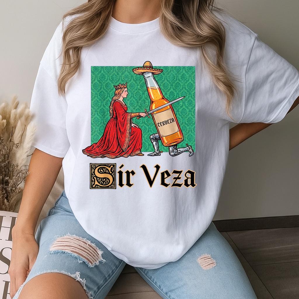 Sir Veza Knight Pun Meme Sombrero Cinco De Mayo T-Shirt