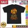 Funny Cute Turkey Family Matching Thanksgiving Vintage T Shirt Men Women Fashion