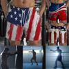 USA America United States Flag Boxing Muay Thai Kickboxing Shorts 3D Print Training Unisex Men Women  Fitness Gym Sport Workout Casual Streetwear
