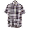 Клетчатая рубашка с коротким рукавом, приталенного силуэта, хлопковая, 38 Special wing, мужская, б/у